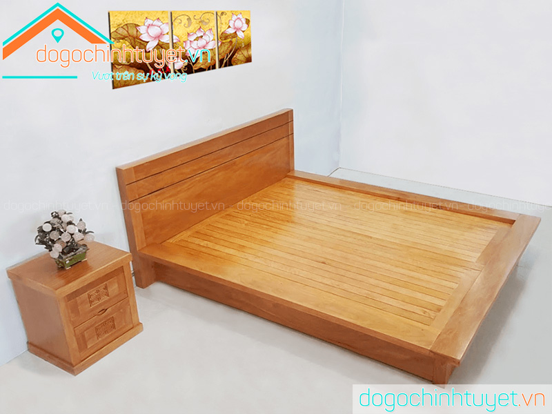 Giường ngủ ở Thái Bình gỗ Đinh Hương